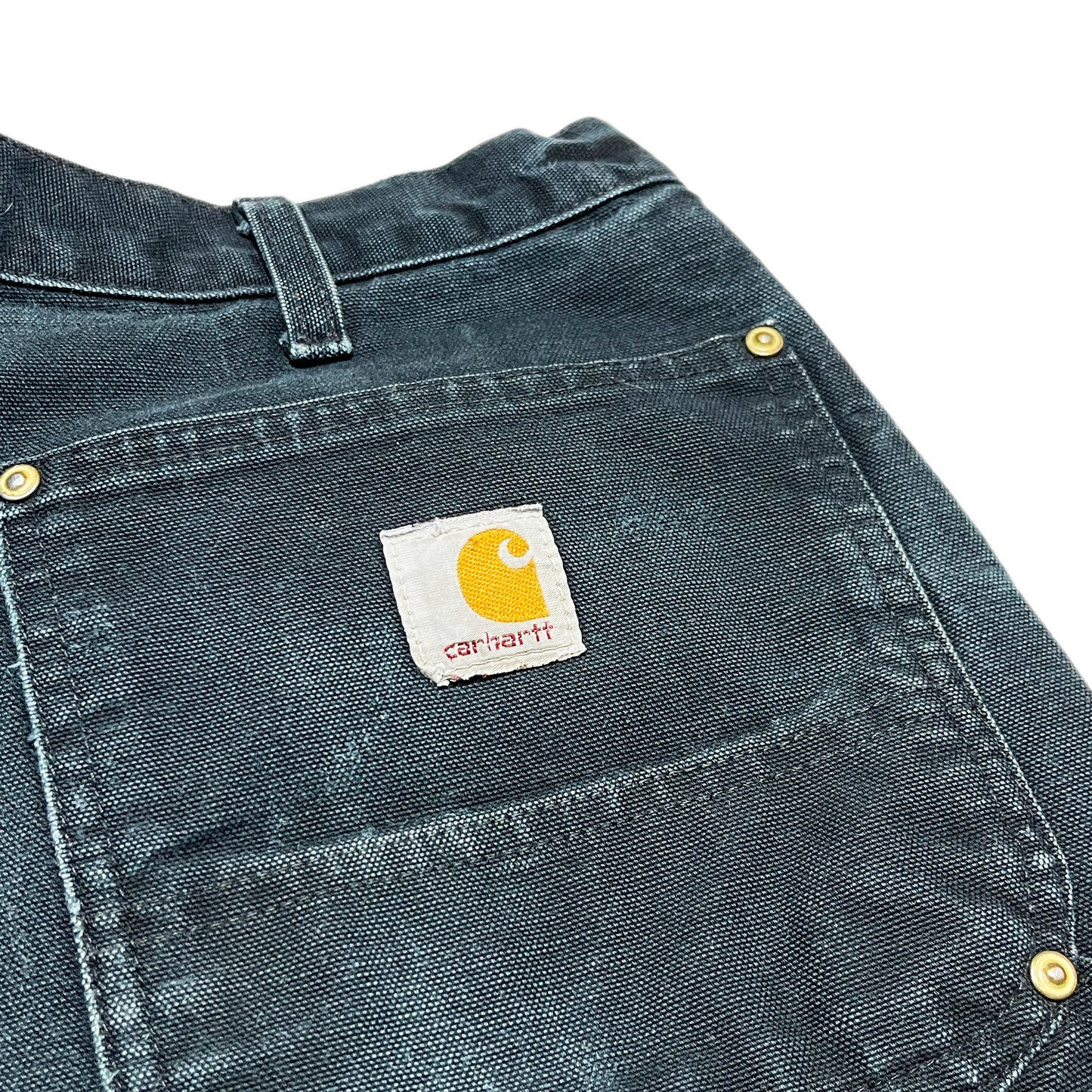 アメリカ製 Carhartt ダブルニー ペインターPT ブラック Size (W36.5 L30)位