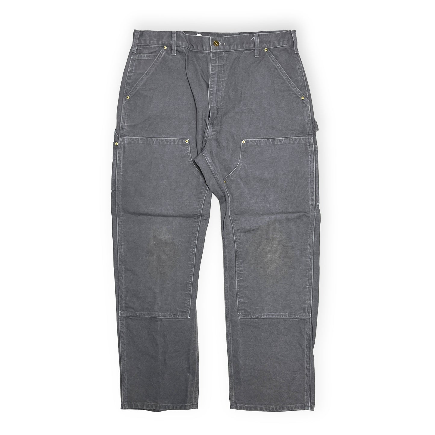 アメリカ製 Carhartt ダブルニー ペインターPT グレー Size (W36.5 L30)位