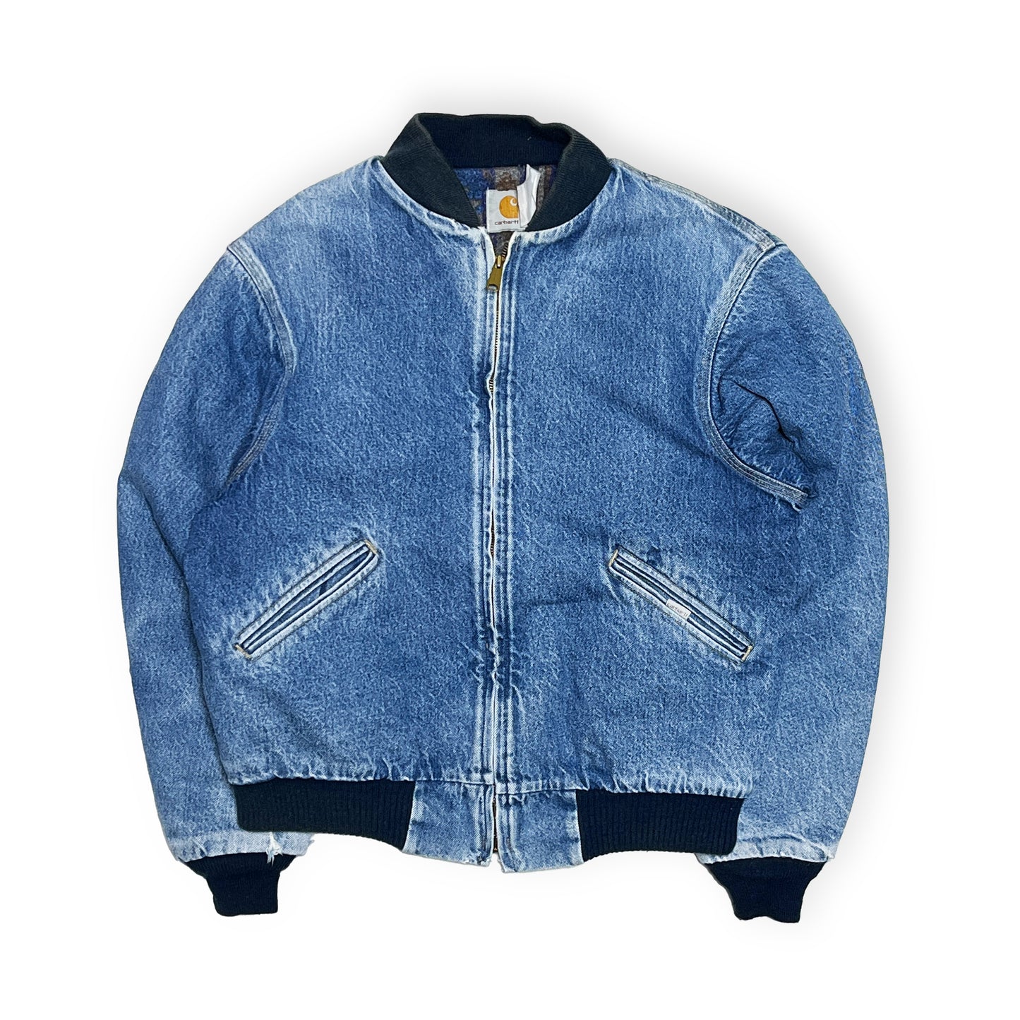 90's Carhartt Santa Fe Denim JKT Size (L-XL)位 レア!