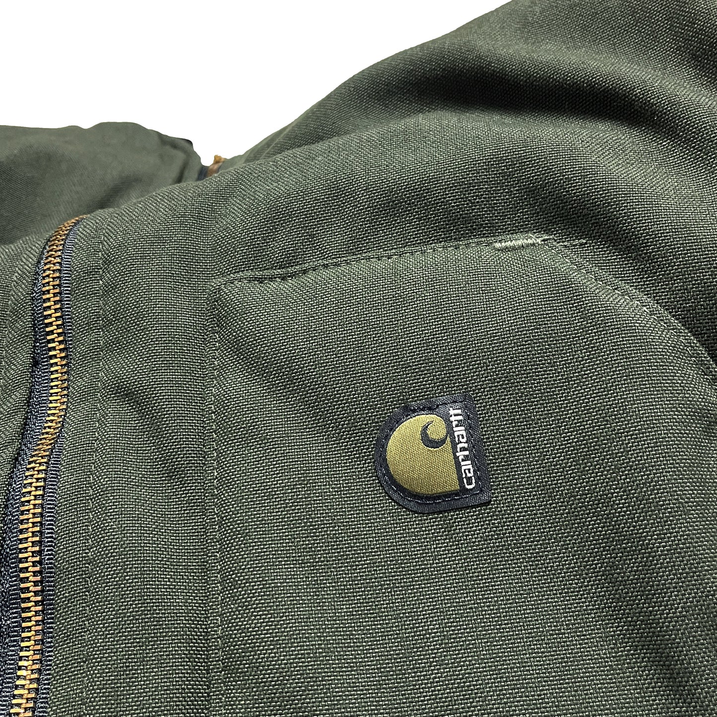 アメリカ製 Carhartt ナイロンダック Vest Olive Size (XL-R)
