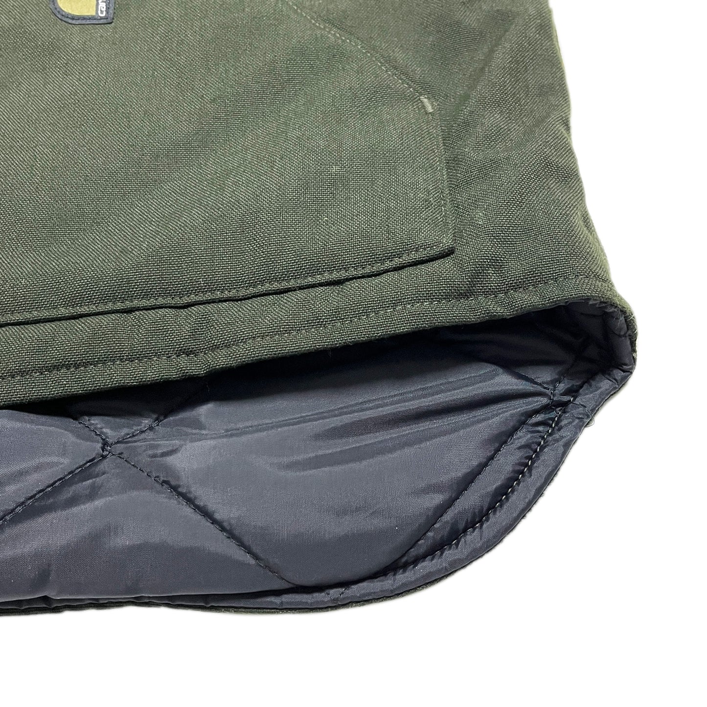 アメリカ製 Carhartt ナイロンダック Vest Olive Size (XL-R)