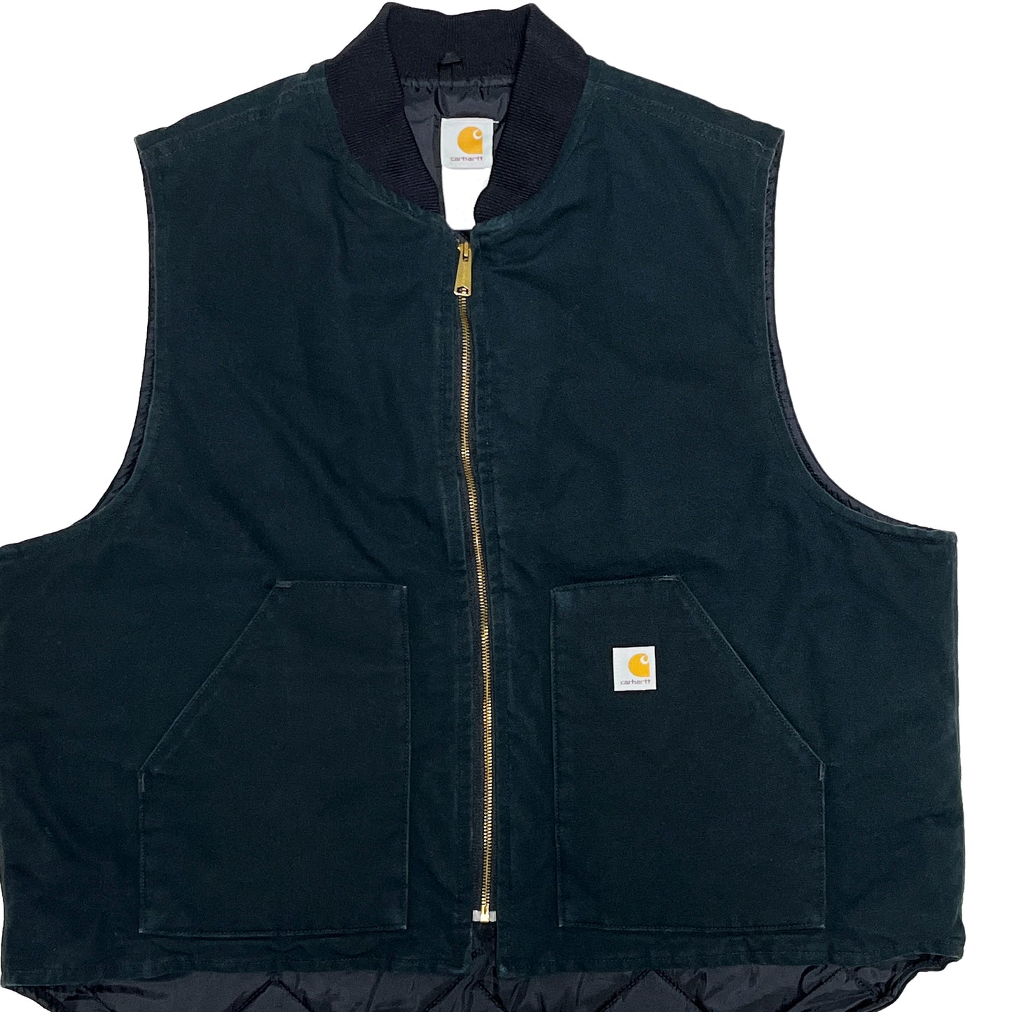 Carhartt ダックベスト ブラック Size (XXL-XXXL)位 ビッグサイズ!