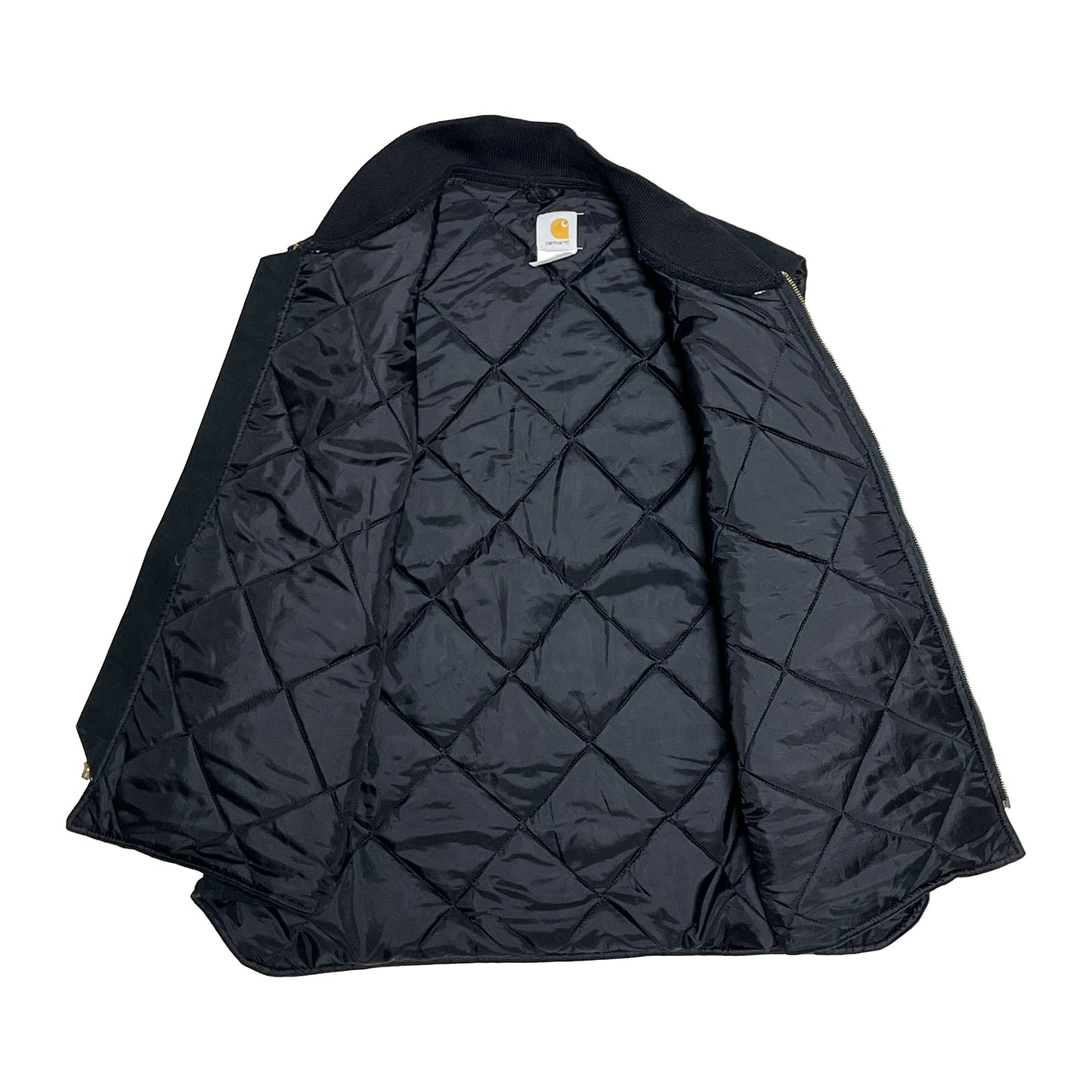 Carhartt ダックベスト 絞りあり ブラック Size (XXL-XXXL)位 ビッグサイズ!