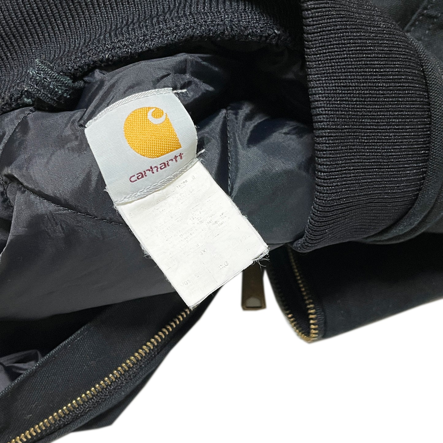 Carhartt ダックベスト 絞りあり ブラック Size (XXL-XXXL)位 ビッグサイズ!