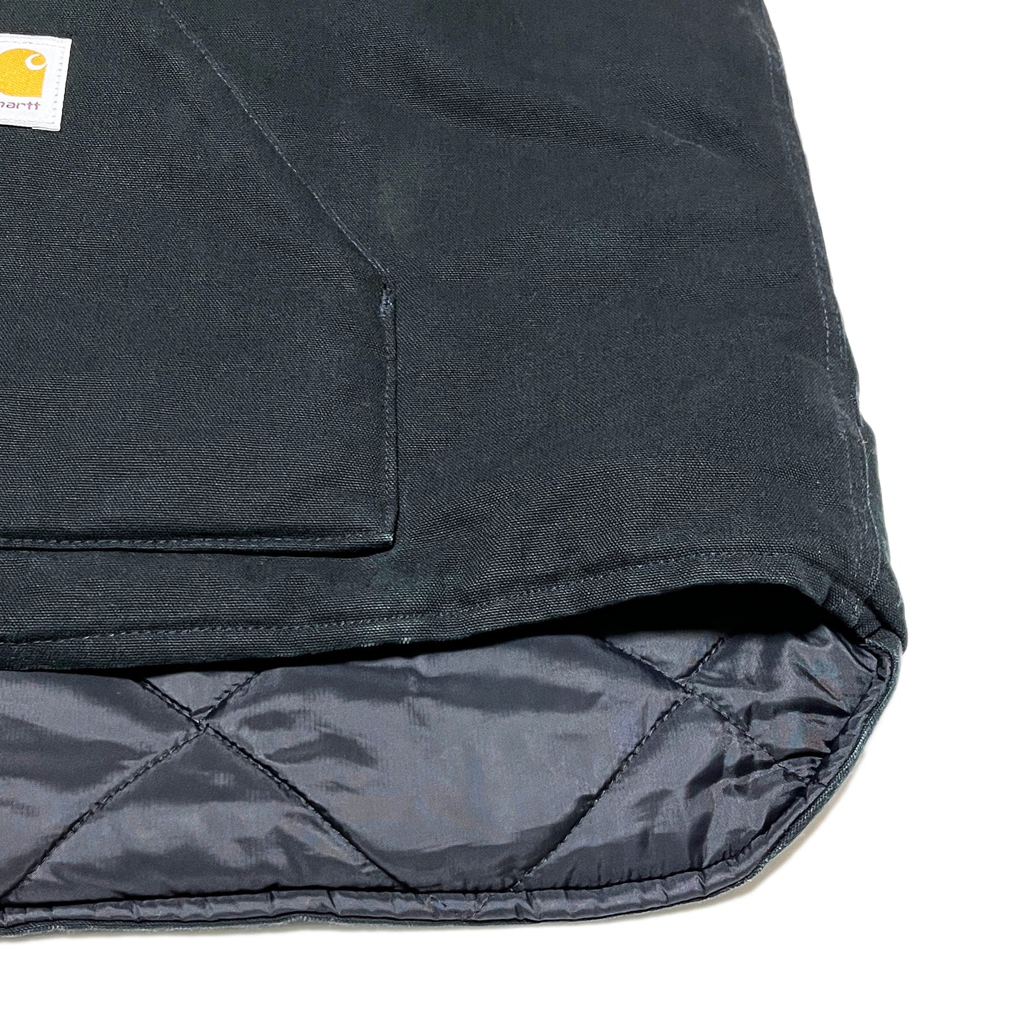 Carhartt ダックベスト 絞りあり ブラック Size (XXL-XXXL)位 ビッグサイズ!
