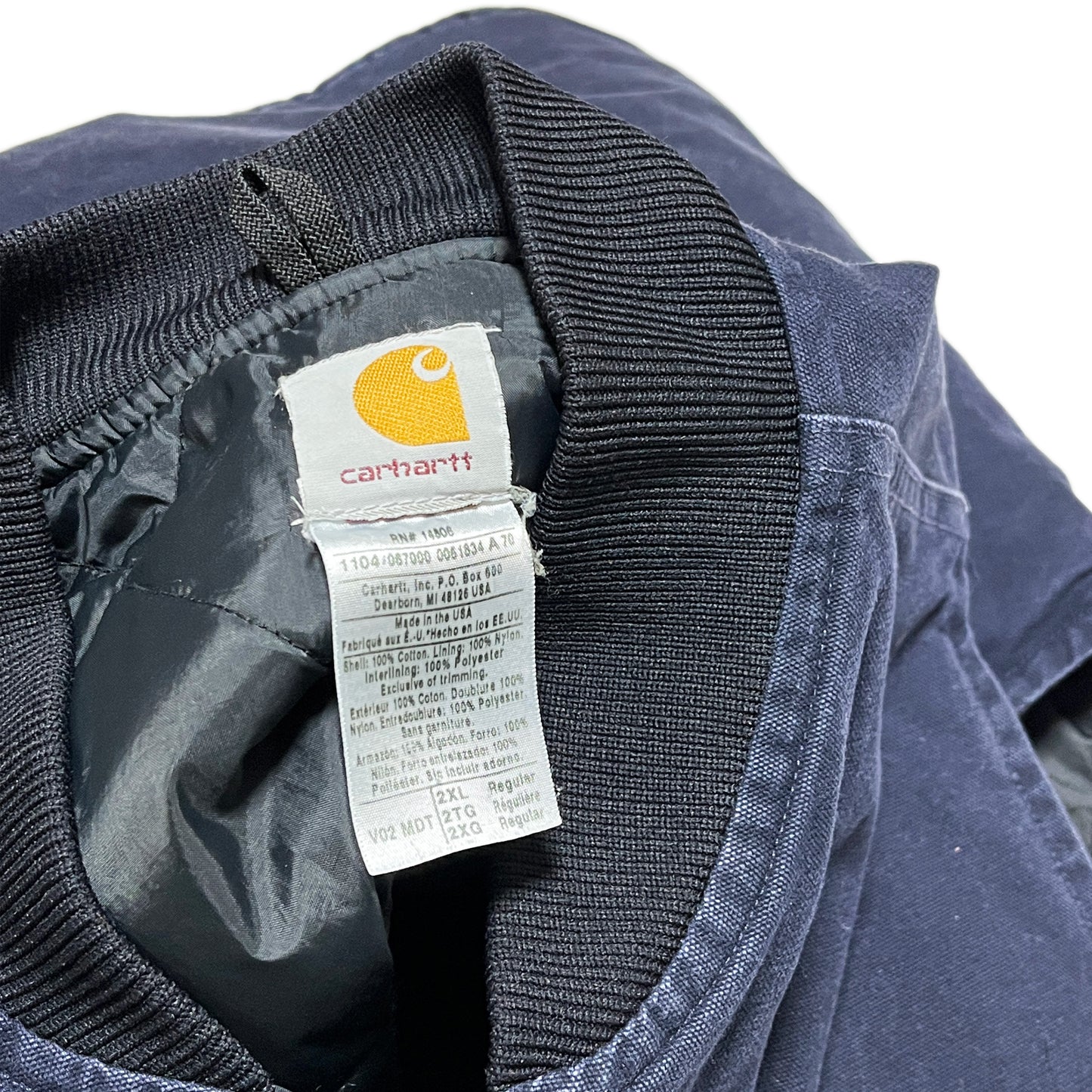 アメリカ製 Carhartt ダックベスト ネイビー Size (XXL) ビッグサイズ!