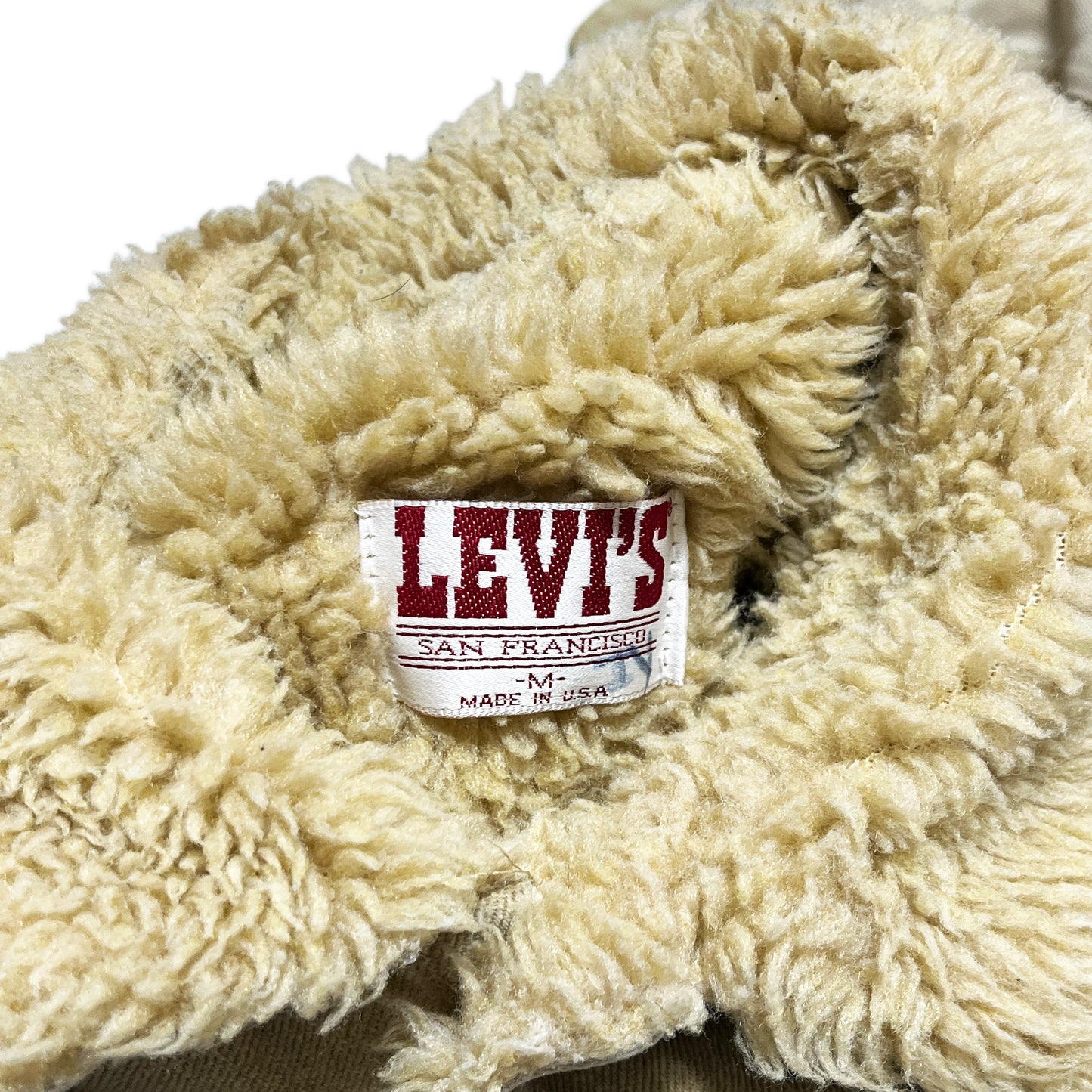 80's Levi's 70609 Brown Denim Boa JKT Size (M) レア!