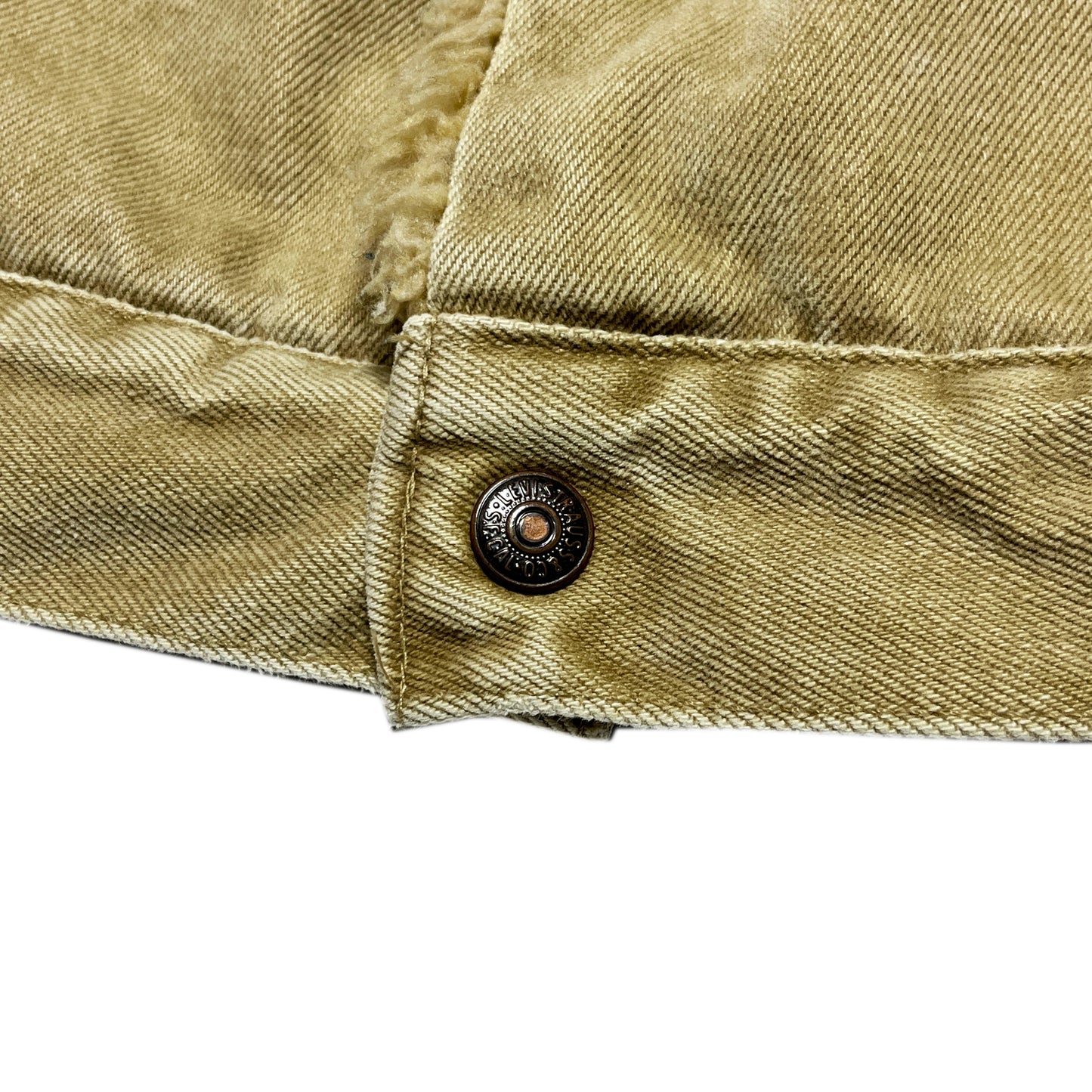 80's Levi's 70609 Brown Denim Boa JKT Size (M) レア!