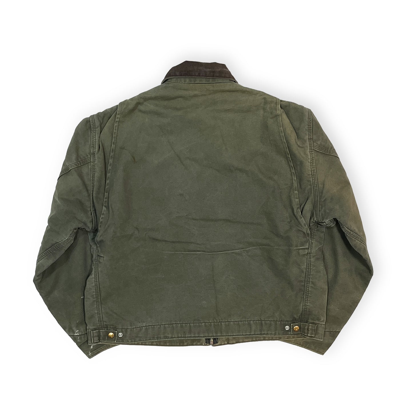 80's〜 Carhartt Detroit JKT モスグリーン Native Lining Size (L-XL)位 激レア!
