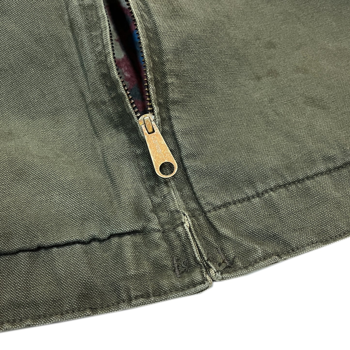 80's〜 Carhartt Detroit JKT モスグリーン Native Lining Size (L-XL)位 激レア!