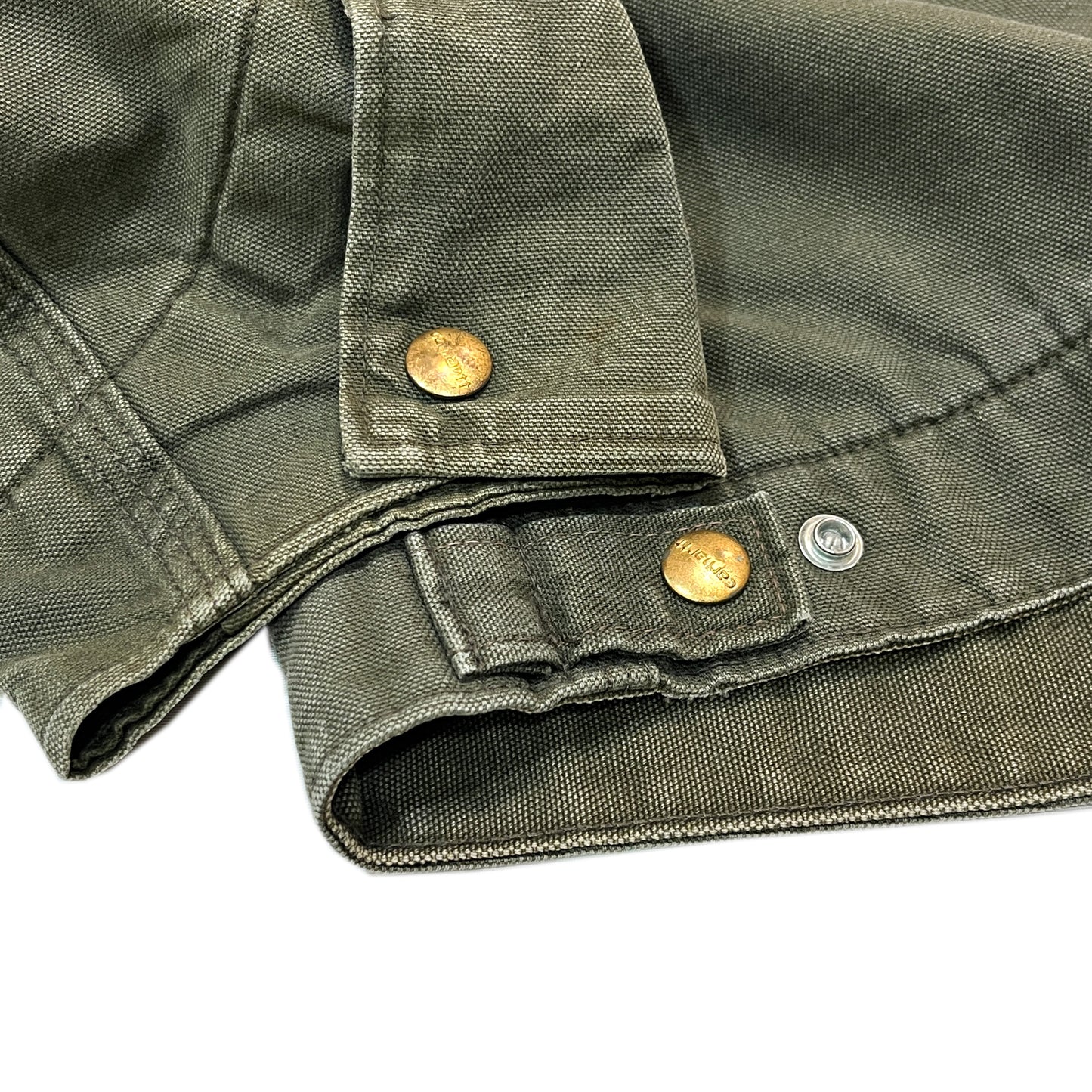 80's〜 Carhartt Detroit JKT モスグリーン Native Lining Size (L-XL)位 激レア!
