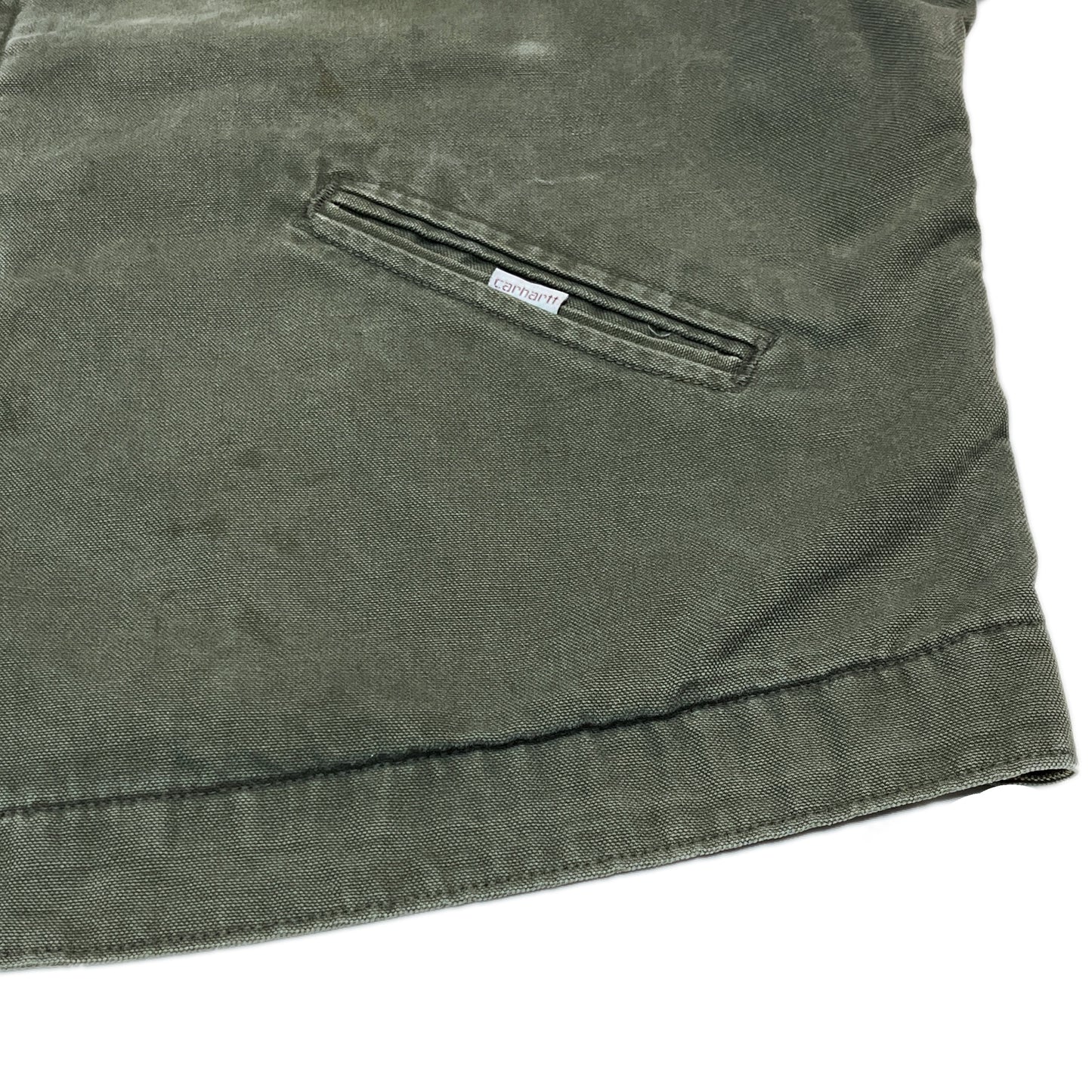 80's〜 Carhartt Detroit JKT モスグリーン Native Lining Size (L-XL)位 激レア!