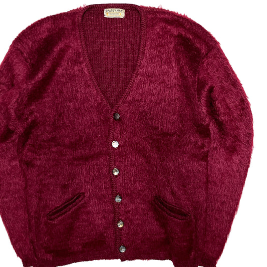 60's〜 SHAGGY MAN Mohair Cardigan Size (L) 極上