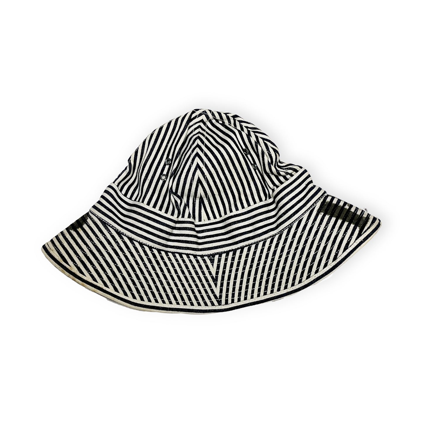 40's〜 U.SMILITARY "PW" STRIPED HAT 極上コンディション