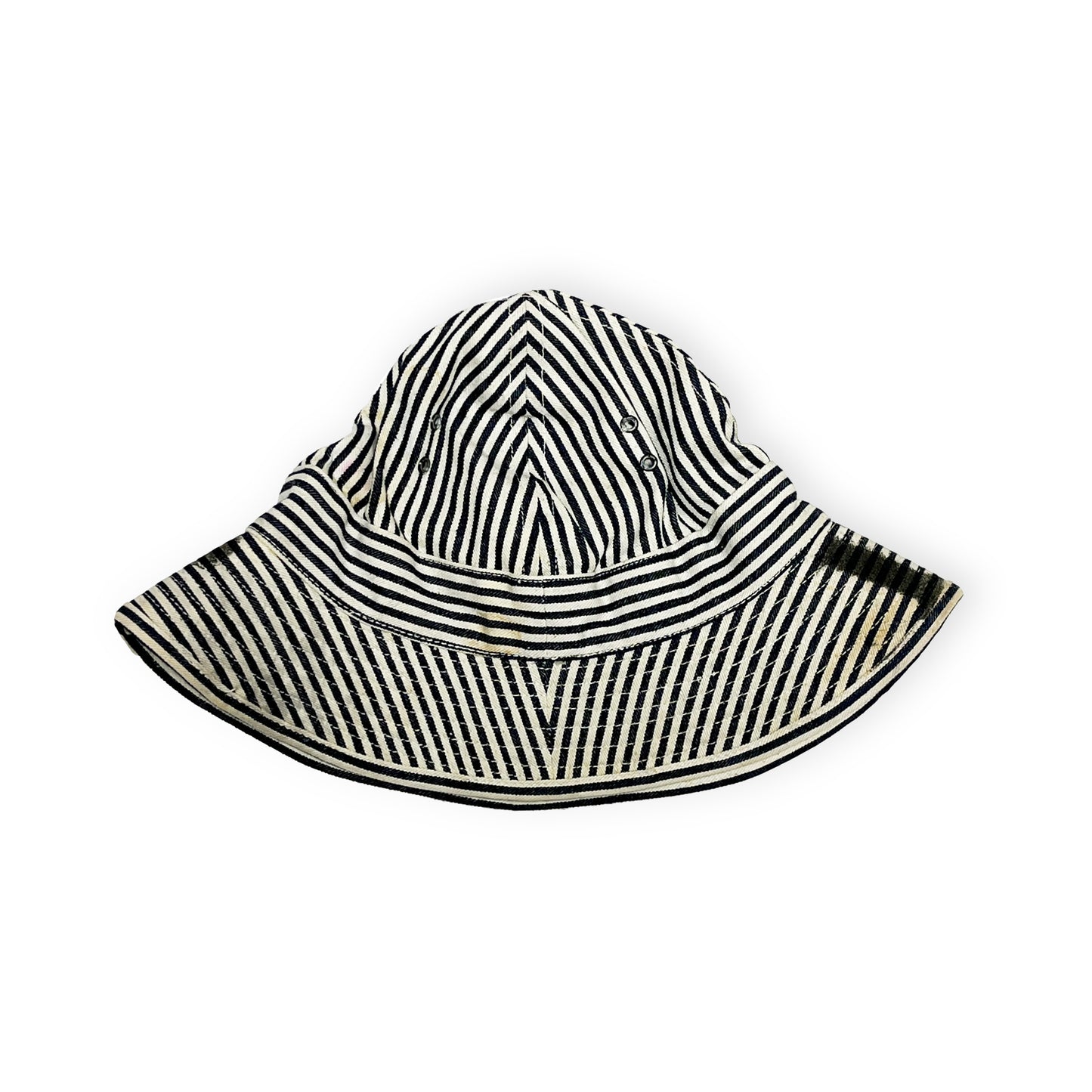 40's〜 U.SMILITARY "PW" STRIPED HAT 極上コンディション
