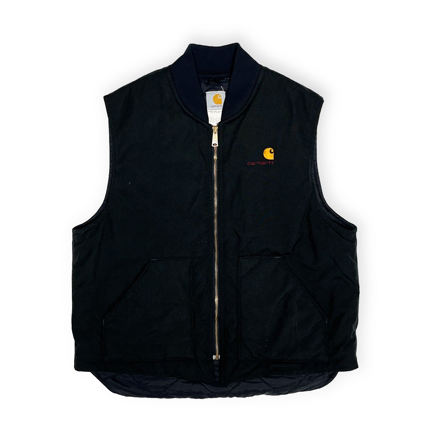 アメリカ製 Carhartt ナイロンダック Vest Black Size (XL-TALL)