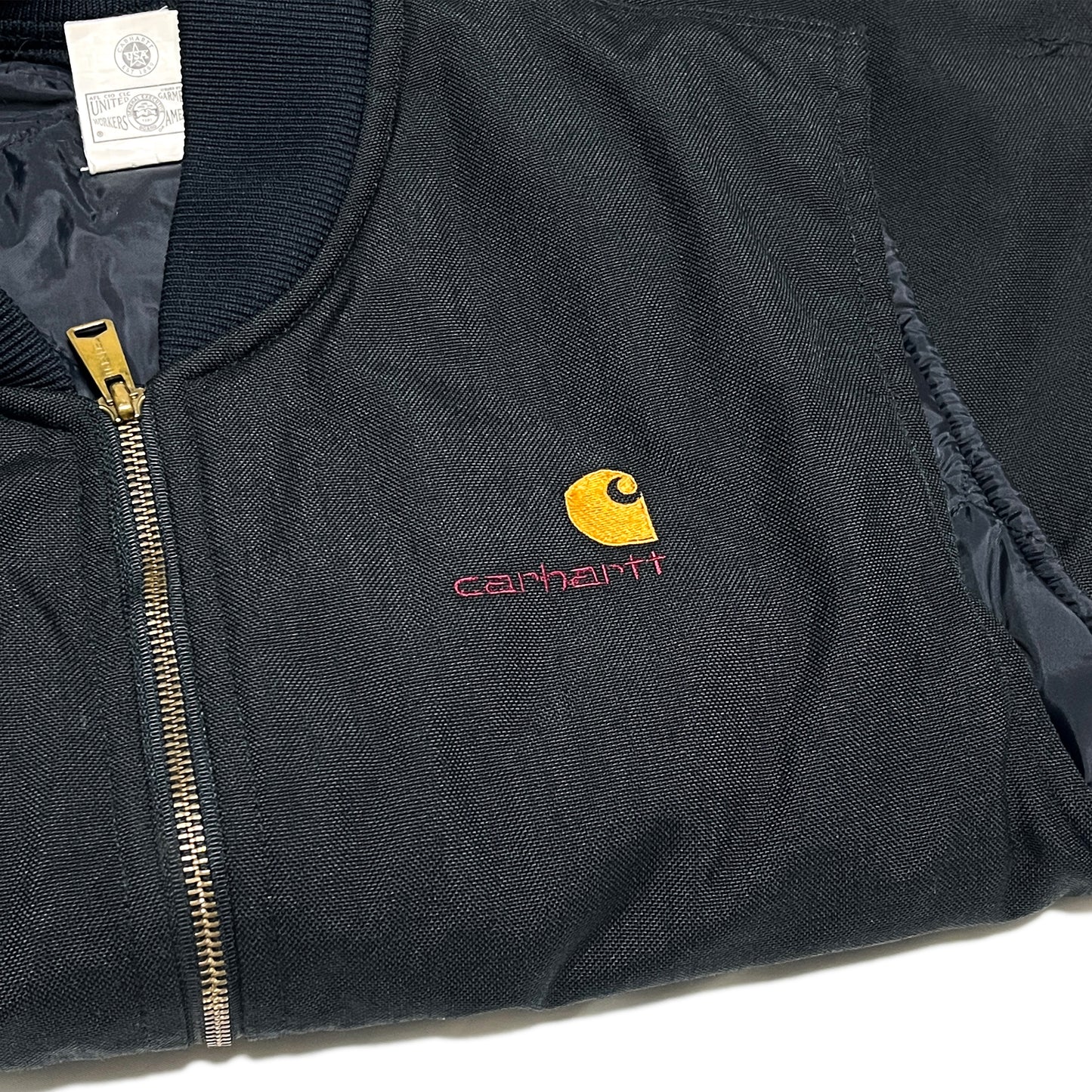 アメリカ製 Carhartt ナイロンダック Vest Black Size (XL-TALL)