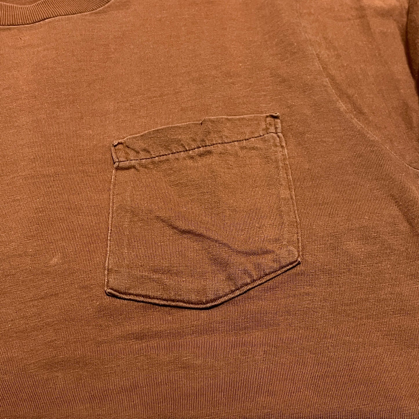 70's J.C.Penny Pocket T ブラウン Size (L) グッドカラー!