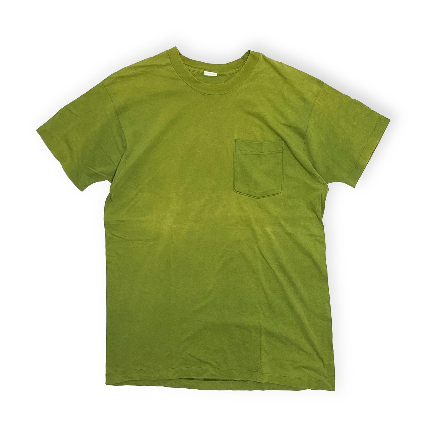 80's〜 FRUIT OF THE LOOM Pocket T オリーブ Size (XL)位 レアカラー!