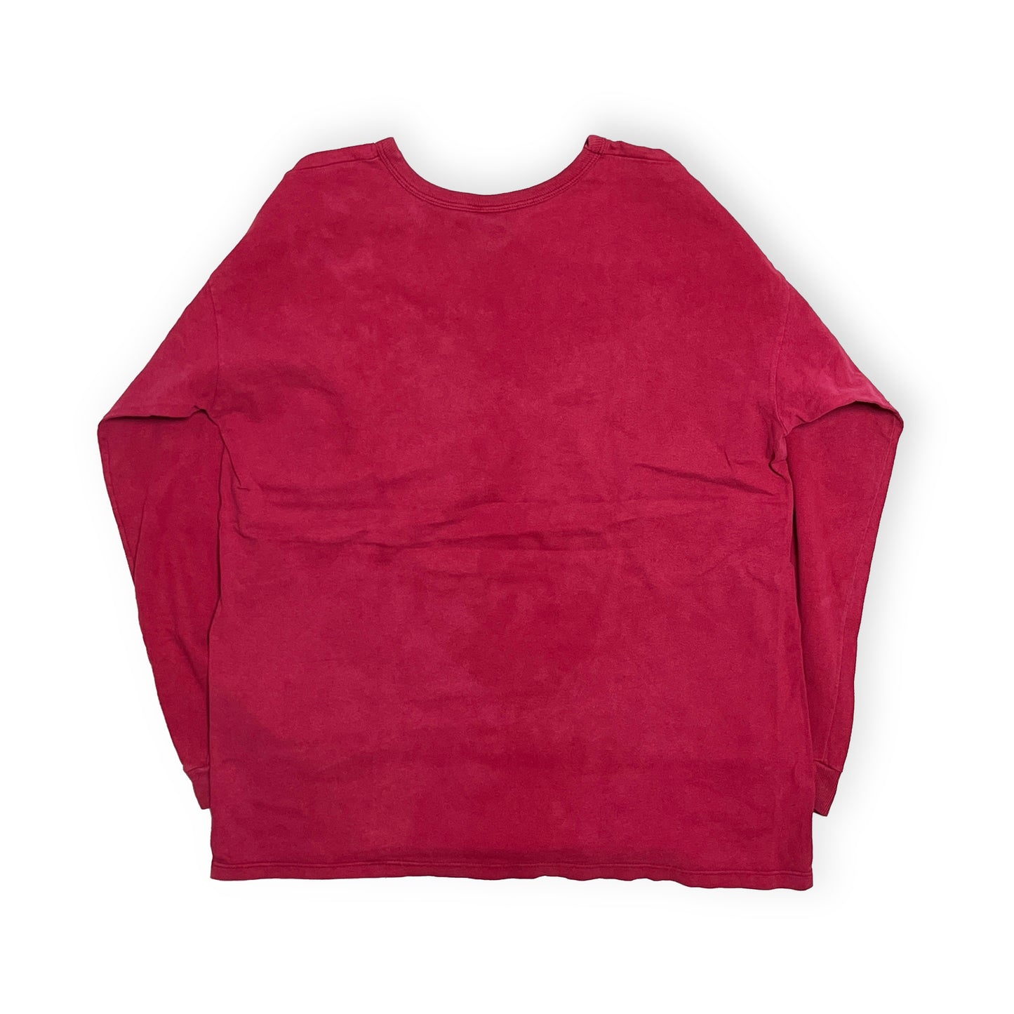 90's 青刺繍タグ Champion スクリプトロゴ L/S T Size (XXL)