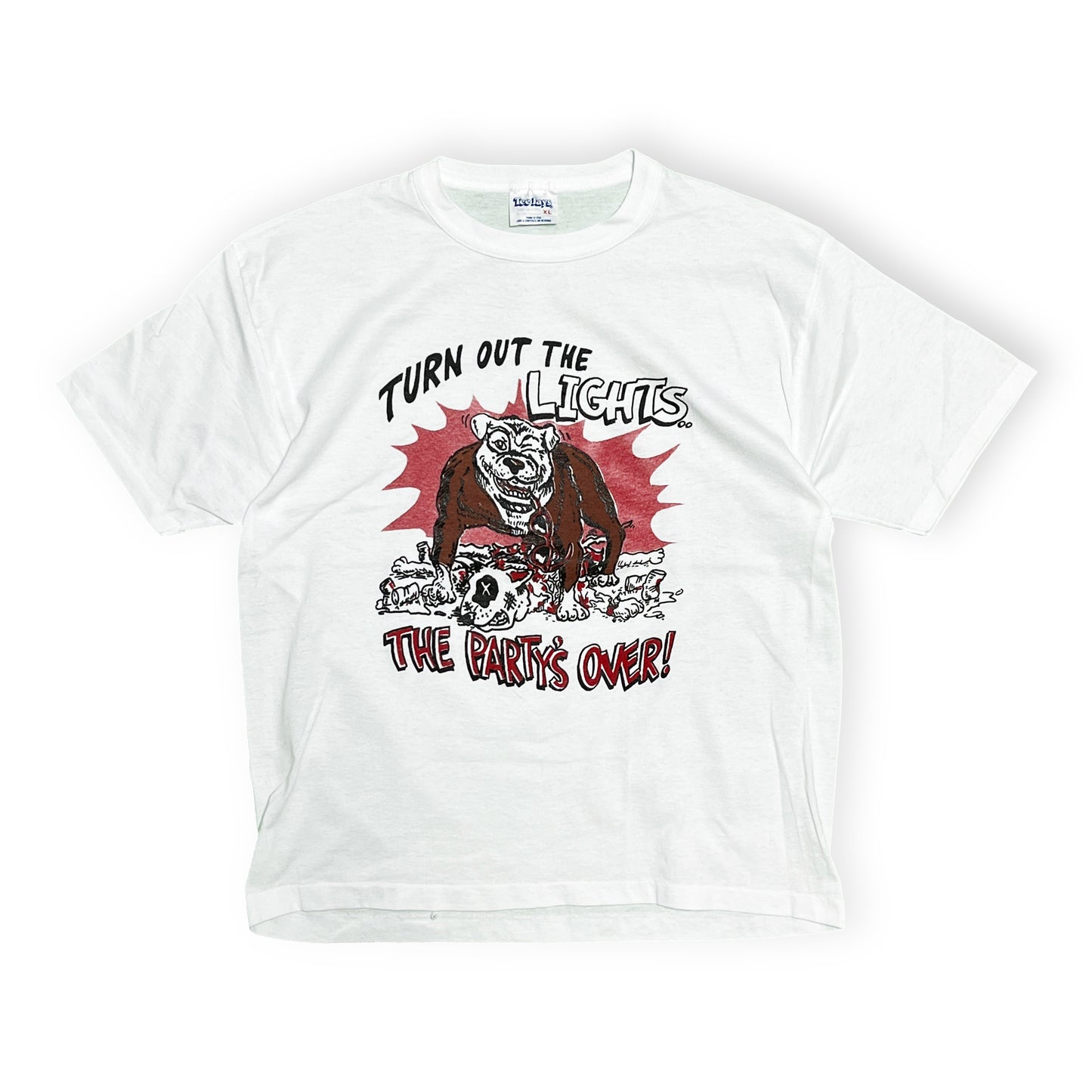 90's Tee Jays Bulldog Print T Size (XL)