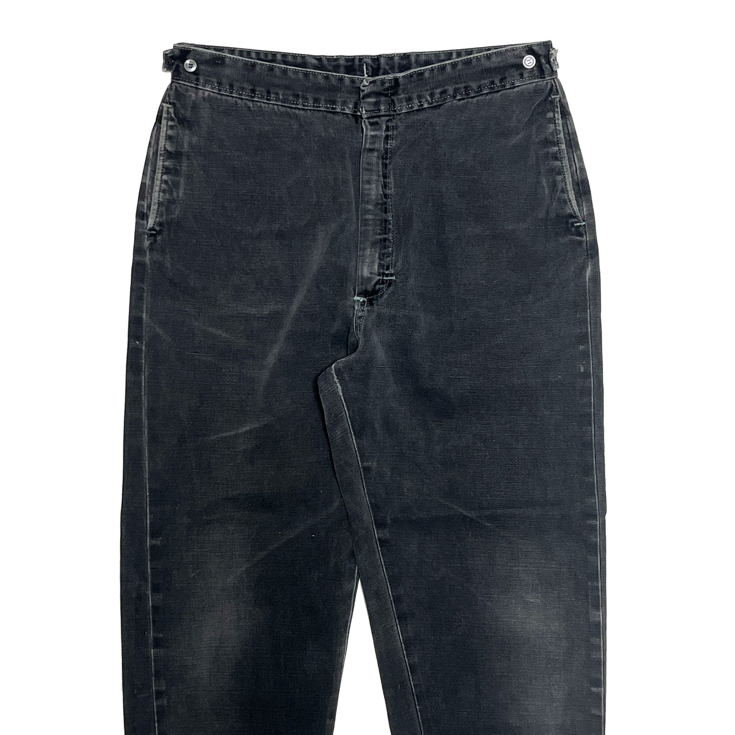 60's〜 Old Black Cotton "McQueen" PT Size (W31 L27)位 レア!