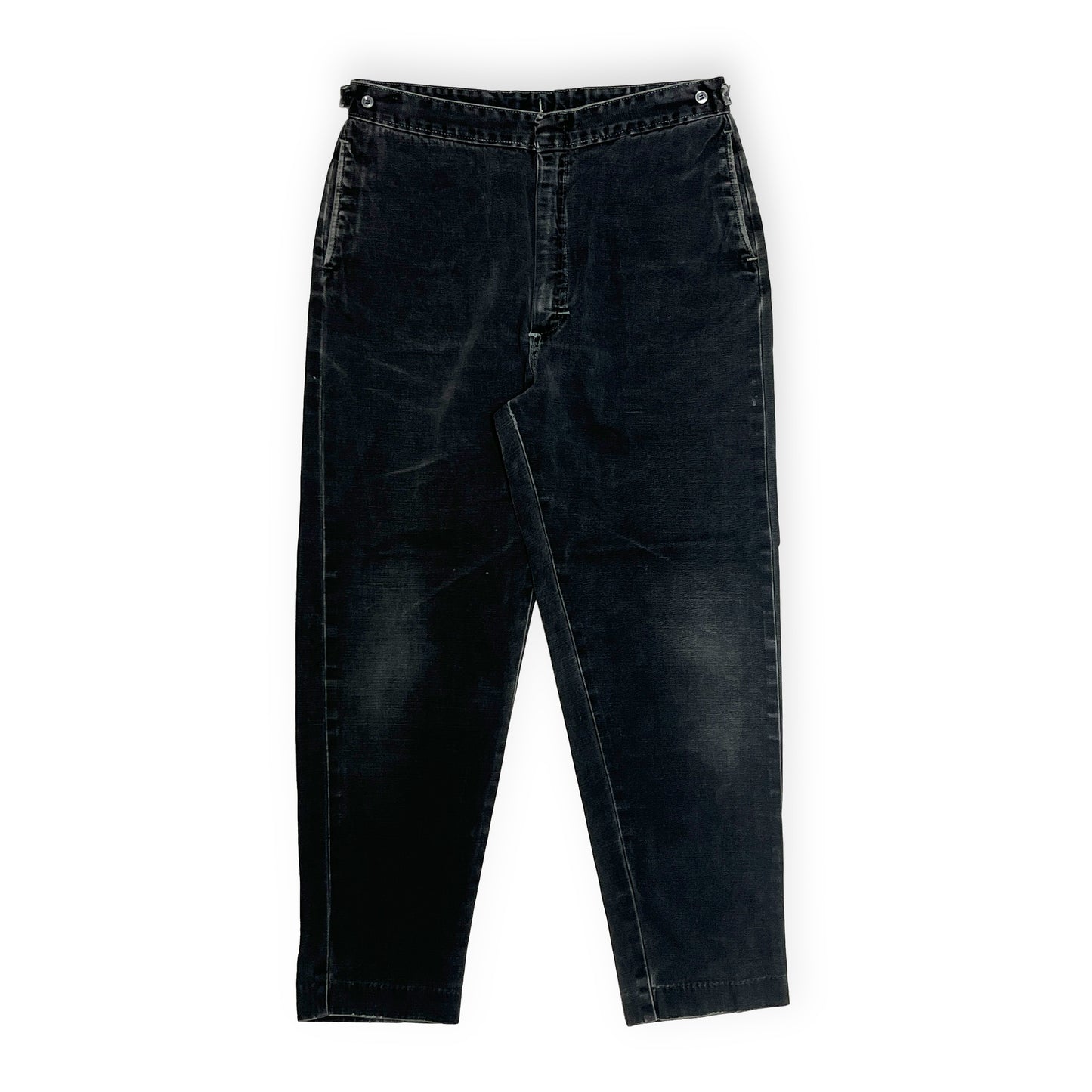 60's〜 Old Black Cotton "McQueen" PT Size (W31 L27)位 レア!
