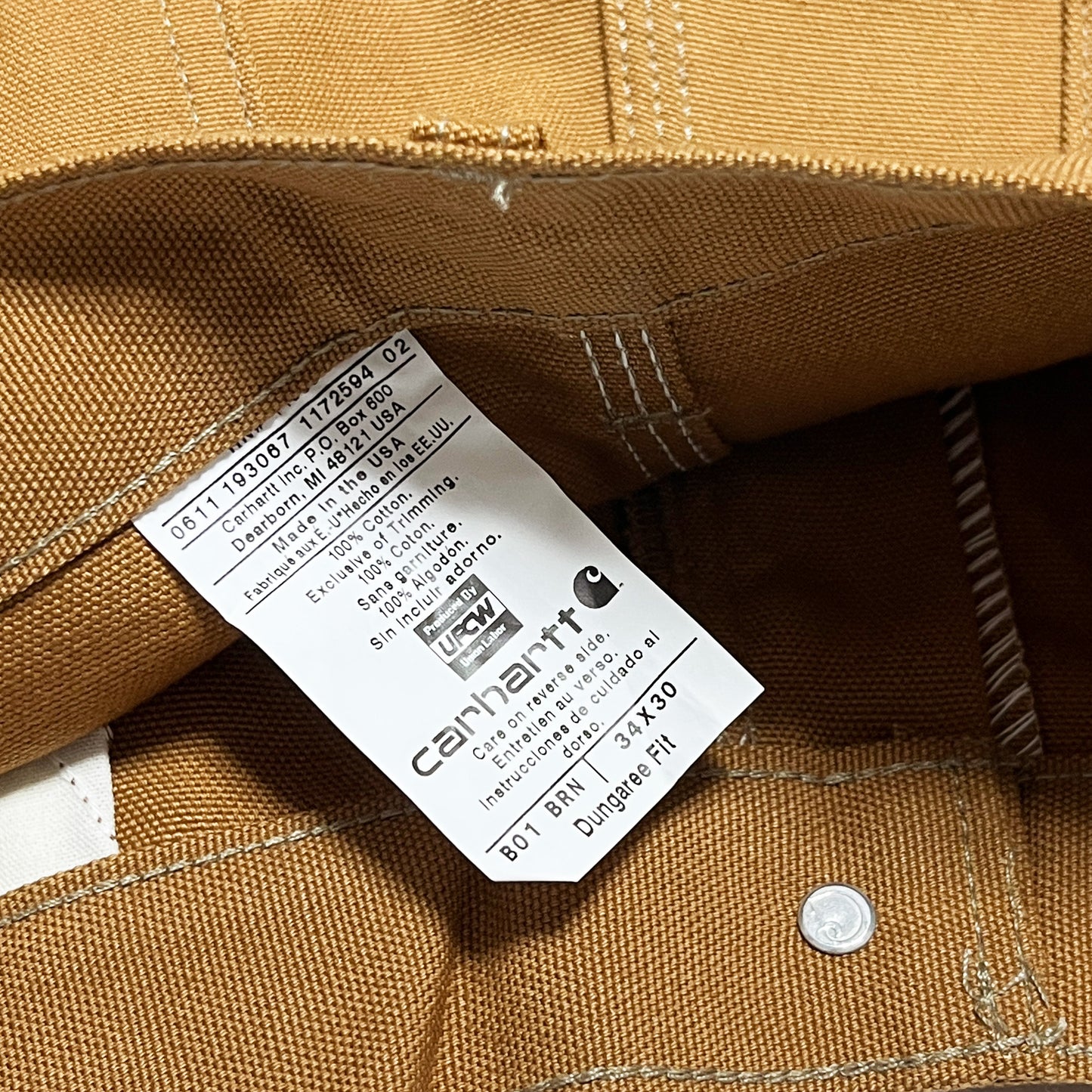 アメリカ製 Carhartt ダブルニー ダックペインター PT Size (W34 L30) Deadstock