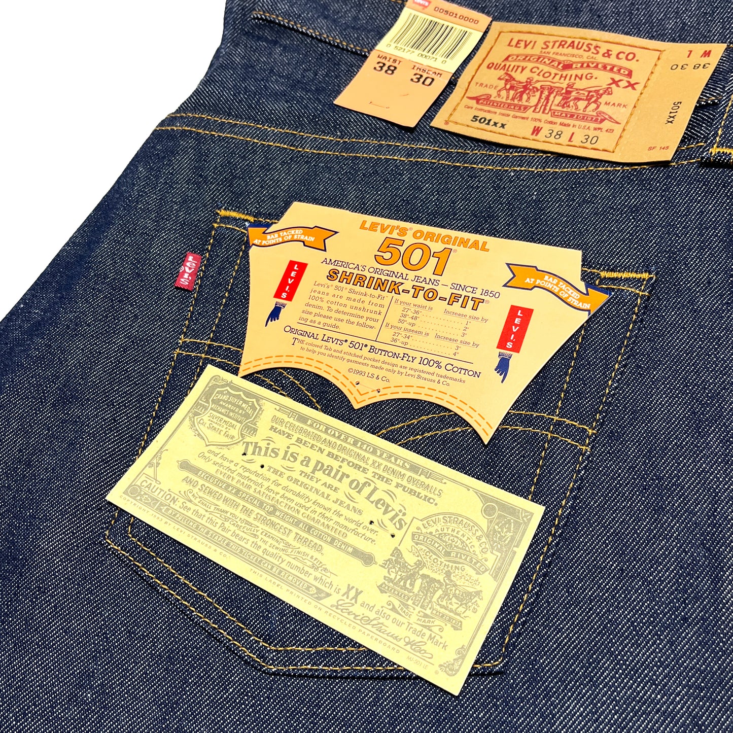 00's Levi's 501 Denim PT Size (W38 L30) DeadStock