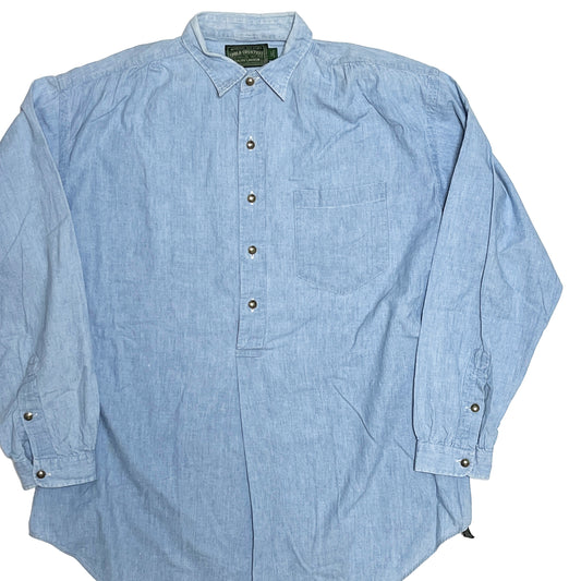 90's Polo Country Chambray Pullover L/S SH Size (L)