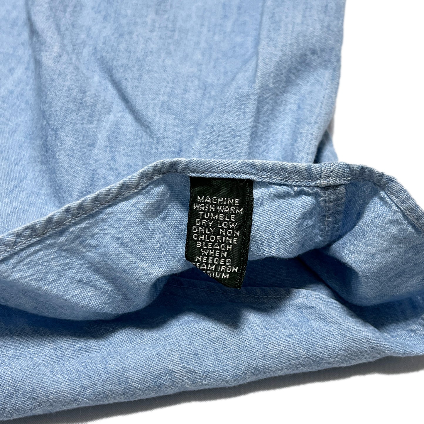 90's Polo Country Chambray Pullover L/S SH Size (L)