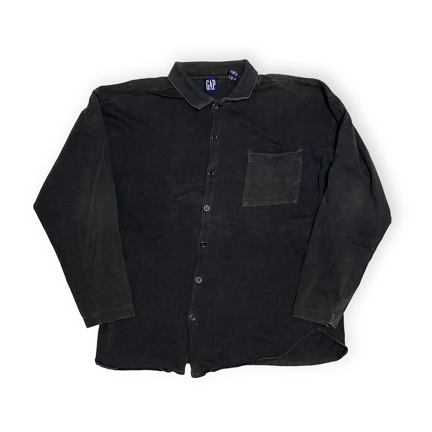 90's GAP Cut and Sew L/S SH ブラック Size (XL)