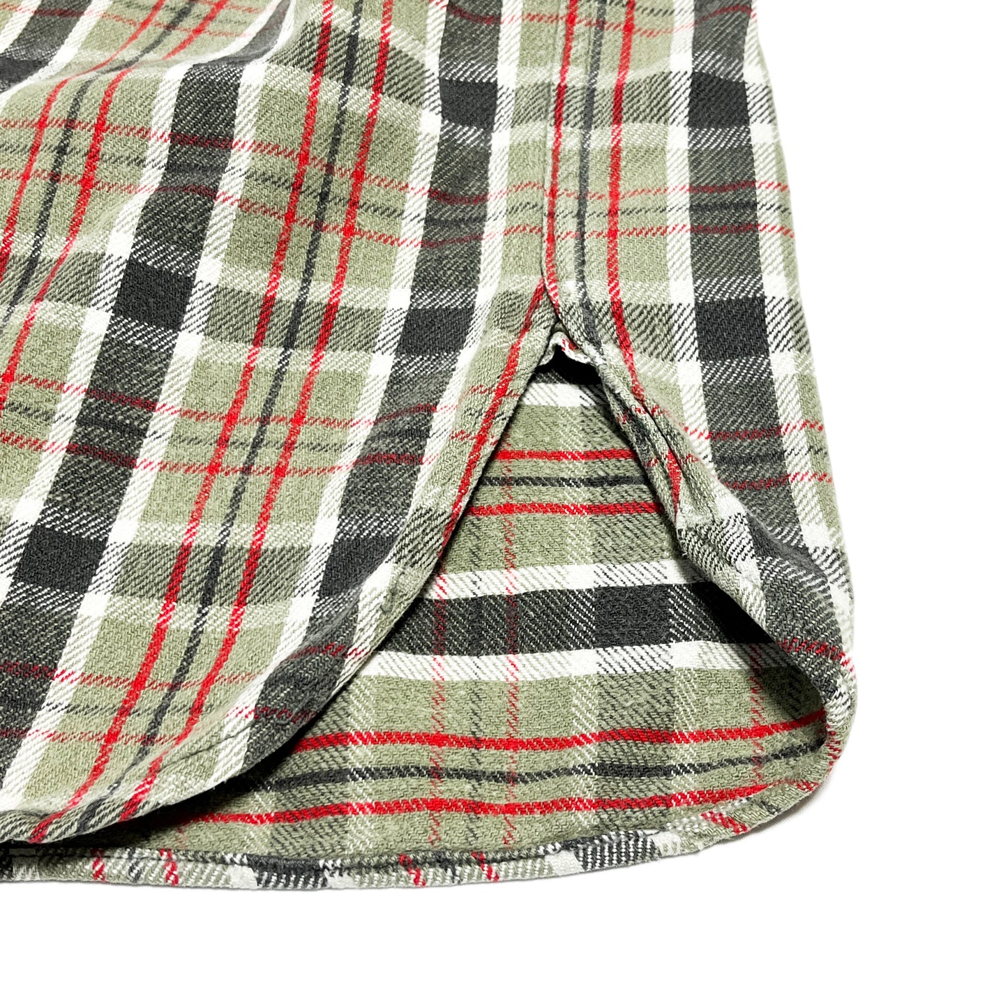 50s〜 BIG YANK Nel SH 好配色チェック マチ付き XL ディテール 4 素材 ボタン チェック柄 縫い目