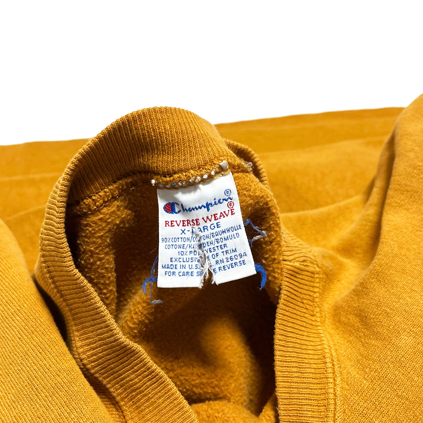 90's Champion R/W Crew マスタード Size (XL)