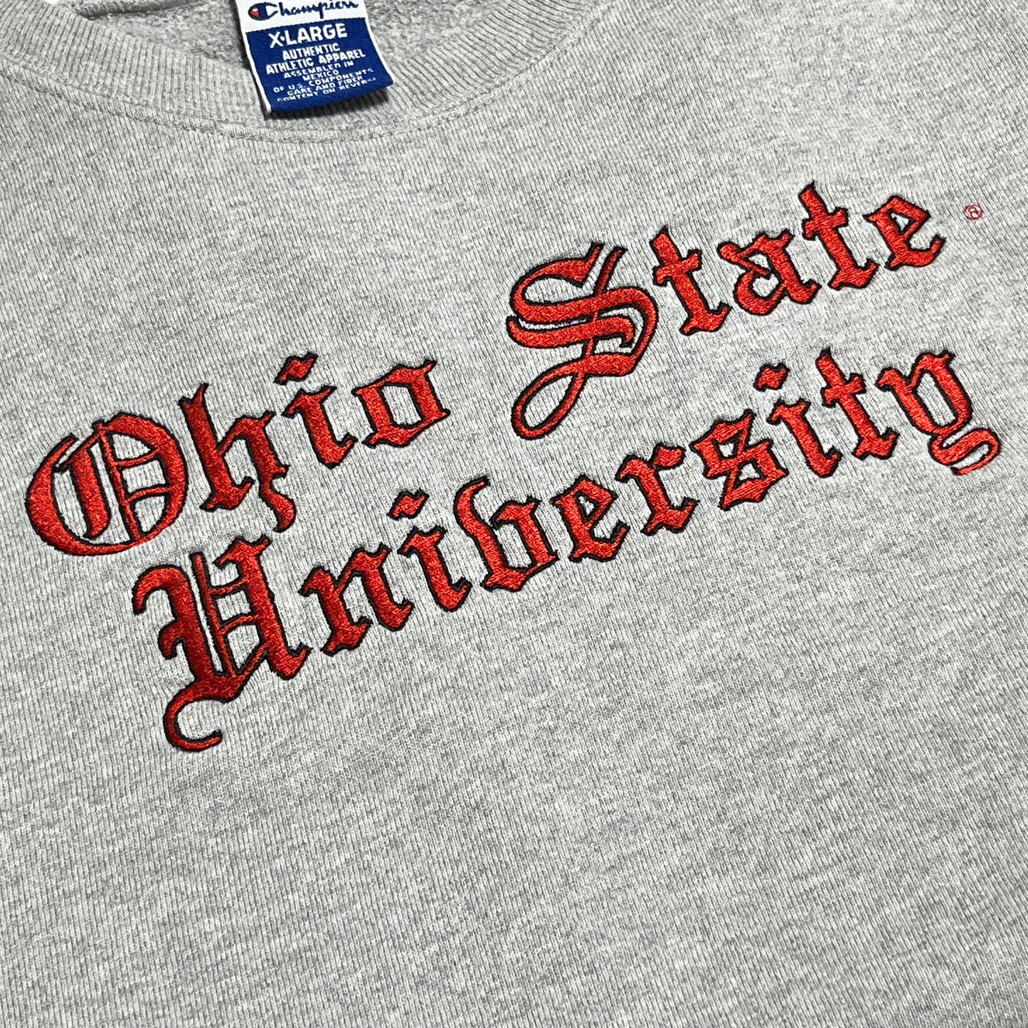90's〜 Champion "Ohio State" Sweat Old English ライトウェイト Size (XL) レア!