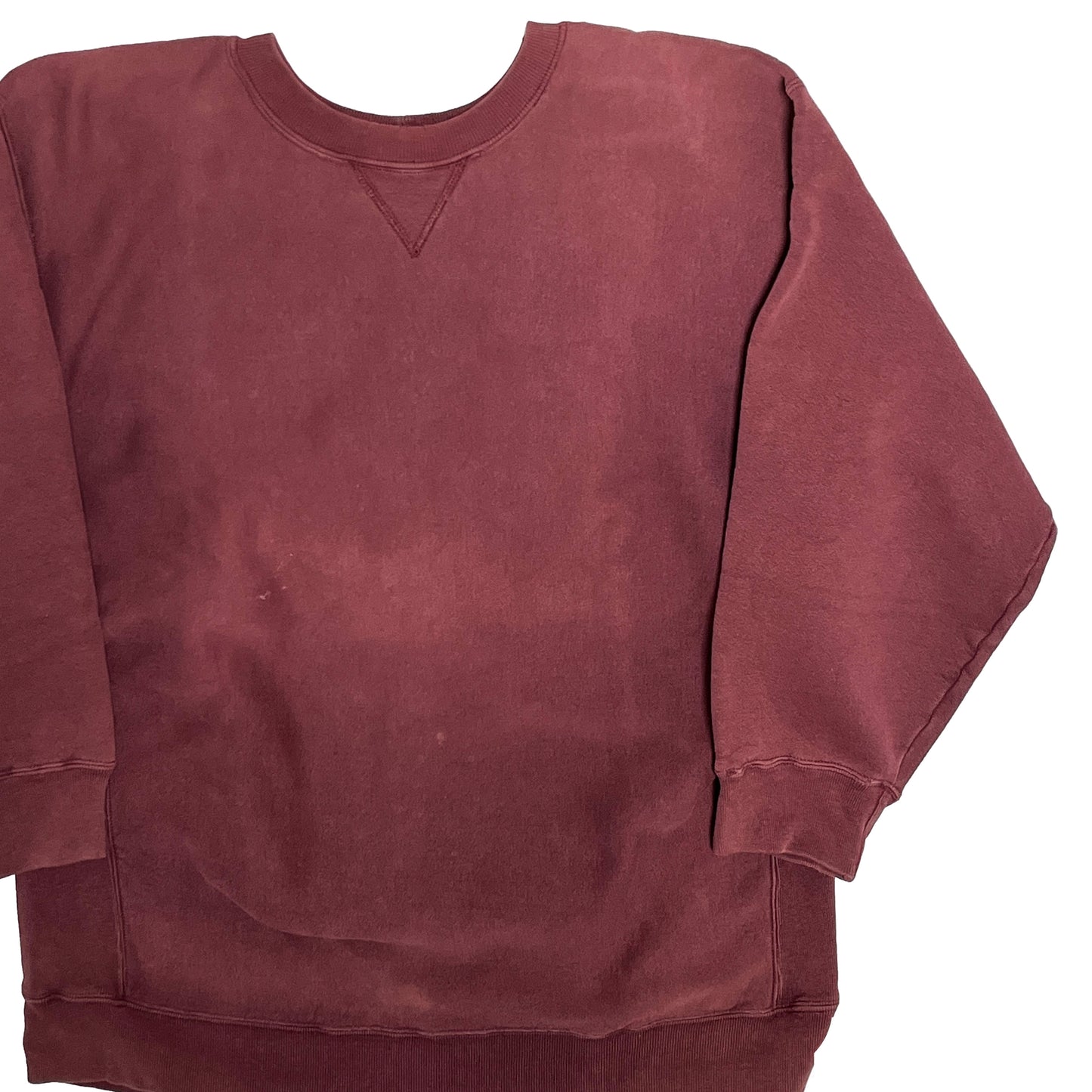 90's GAP R/W Sweat 前V バーガンディー Size (L) アメリカ製