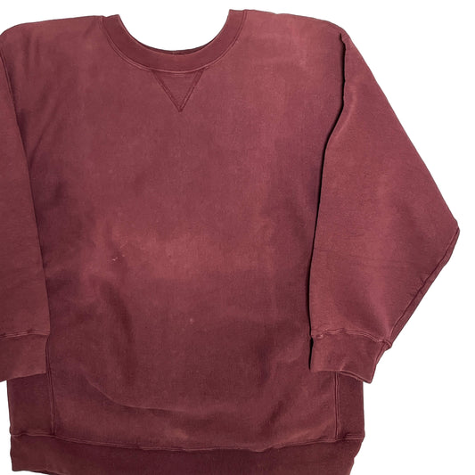 90's GAP R/W Sweat 前V バーガンディー Size (L) アメリカ製