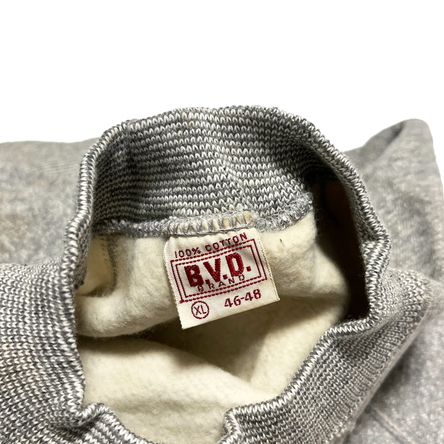 60's B.V.D. Gray Blank Sweat Size (XL) Deadstock