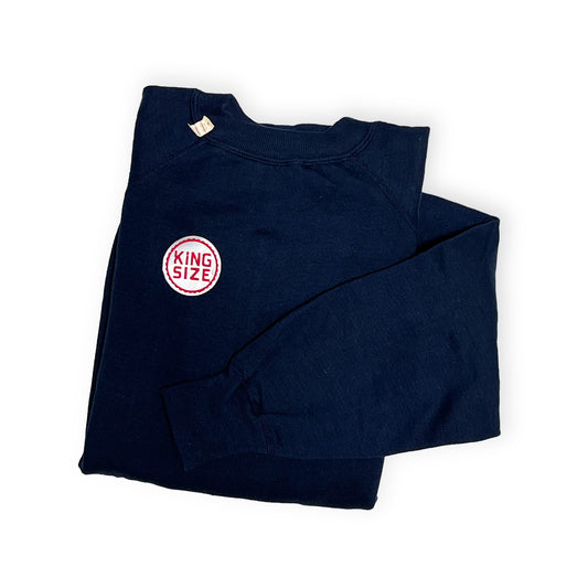 60's Unknown Blank Sweat ネイビー Deadstock 超ビッグサイズ! Size (58)
