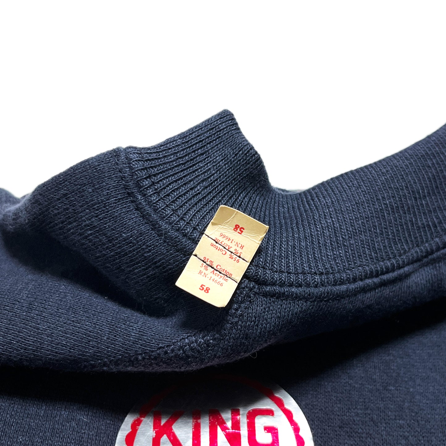 60's Unknown Blank Sweat ネイビー Deadstock 超ビッグサイズ! Size (58)