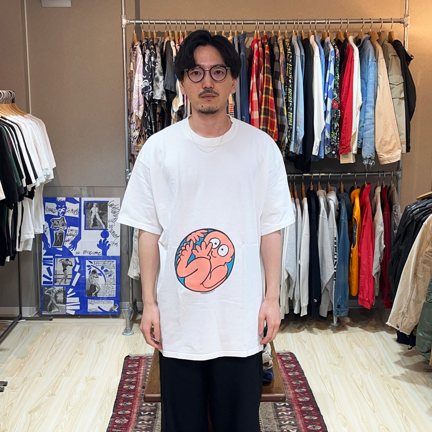 90's Touch of Gold Maternity Print T Size (2XL)