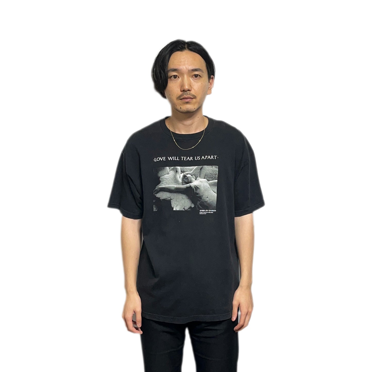 90's Giant Joy Division "LOVE WILL TEAR US APART" T Size (L)