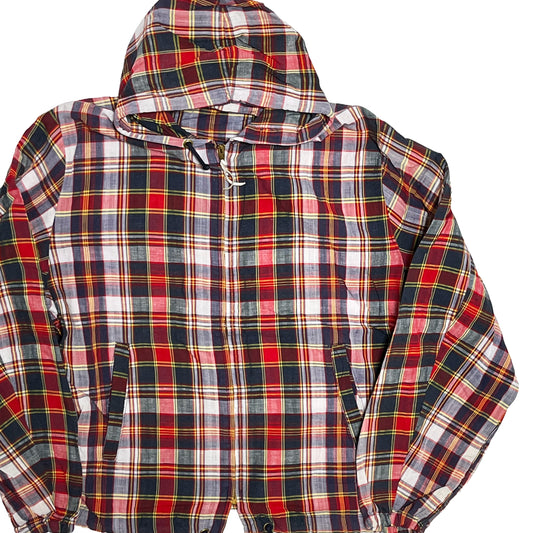 60's〜 Unknown Madras Check Zip Parka Size (L)