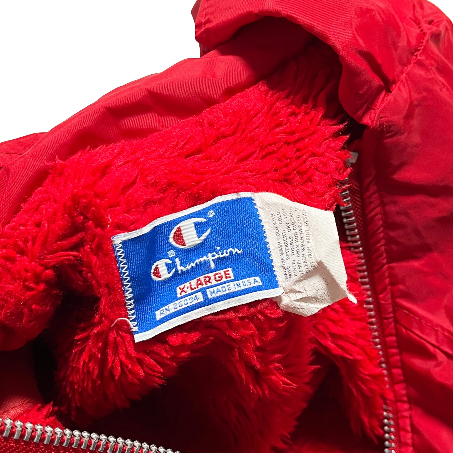 80's Champion Bench Coat "Piqua Indians" Size (XL)