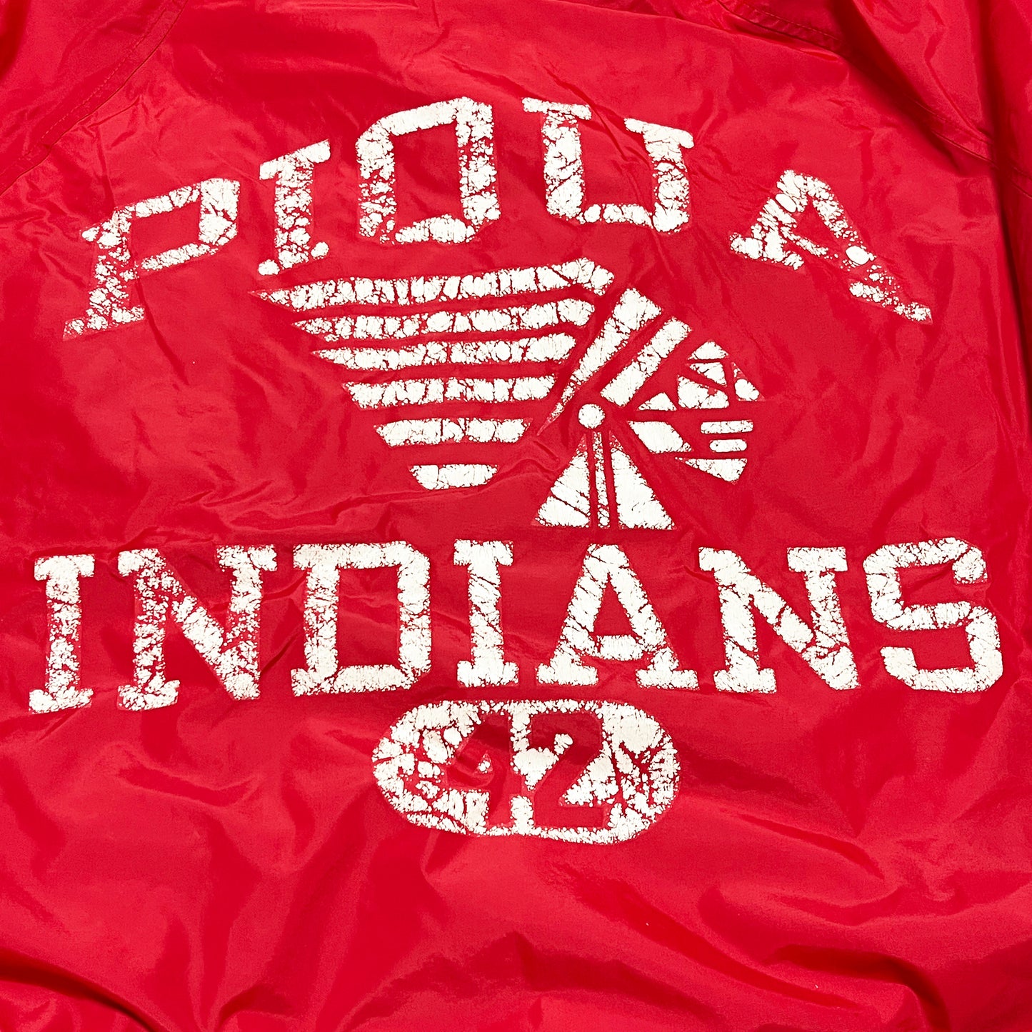 80's Champion Bench Coat "Piqua Indians" Size (XL)