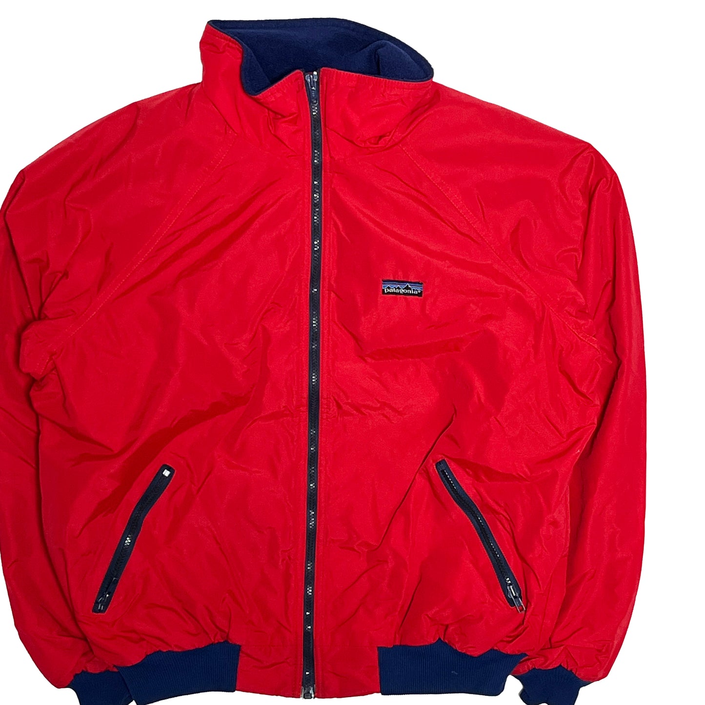 80's Patagonia Shelled Synchilla JKT Red X Navy Size (XL)