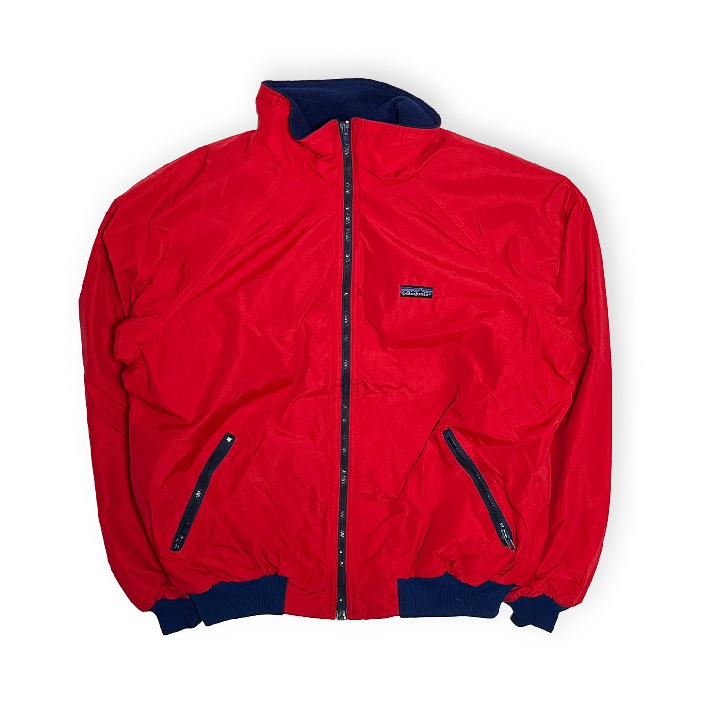 80's Patagonia Shelled Synchilla JKT Red X Navy Size (XL)