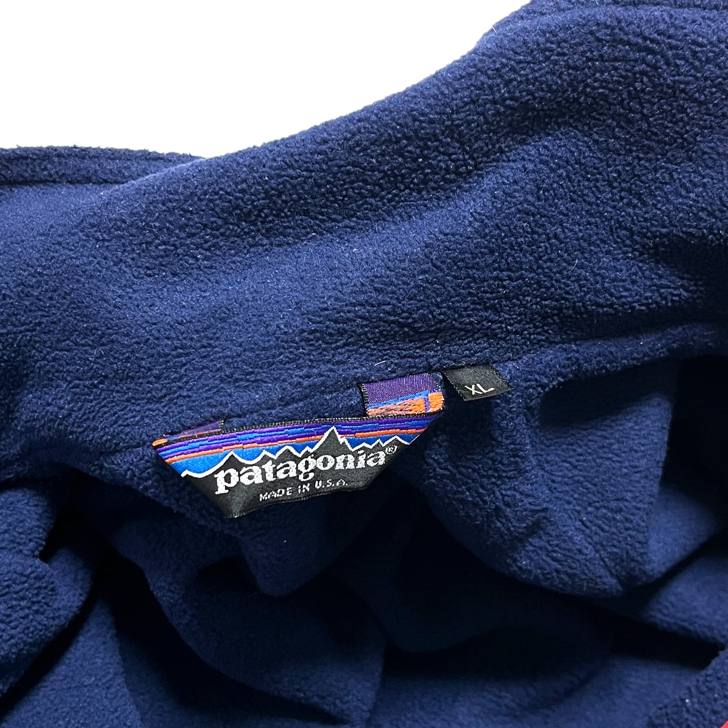 80's Patagonia Shelled Synchilla JKT Red X Navy Size (XL)