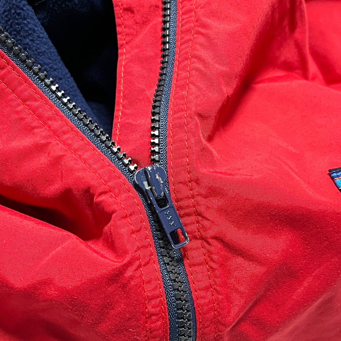 80's Patagonia Shelled Synchilla JKT Red X Navy Size (XL)