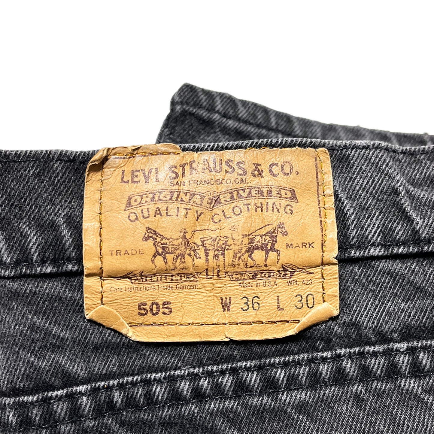 90's Levi's 505 Black Deinm PT Size (W36 L30)位
